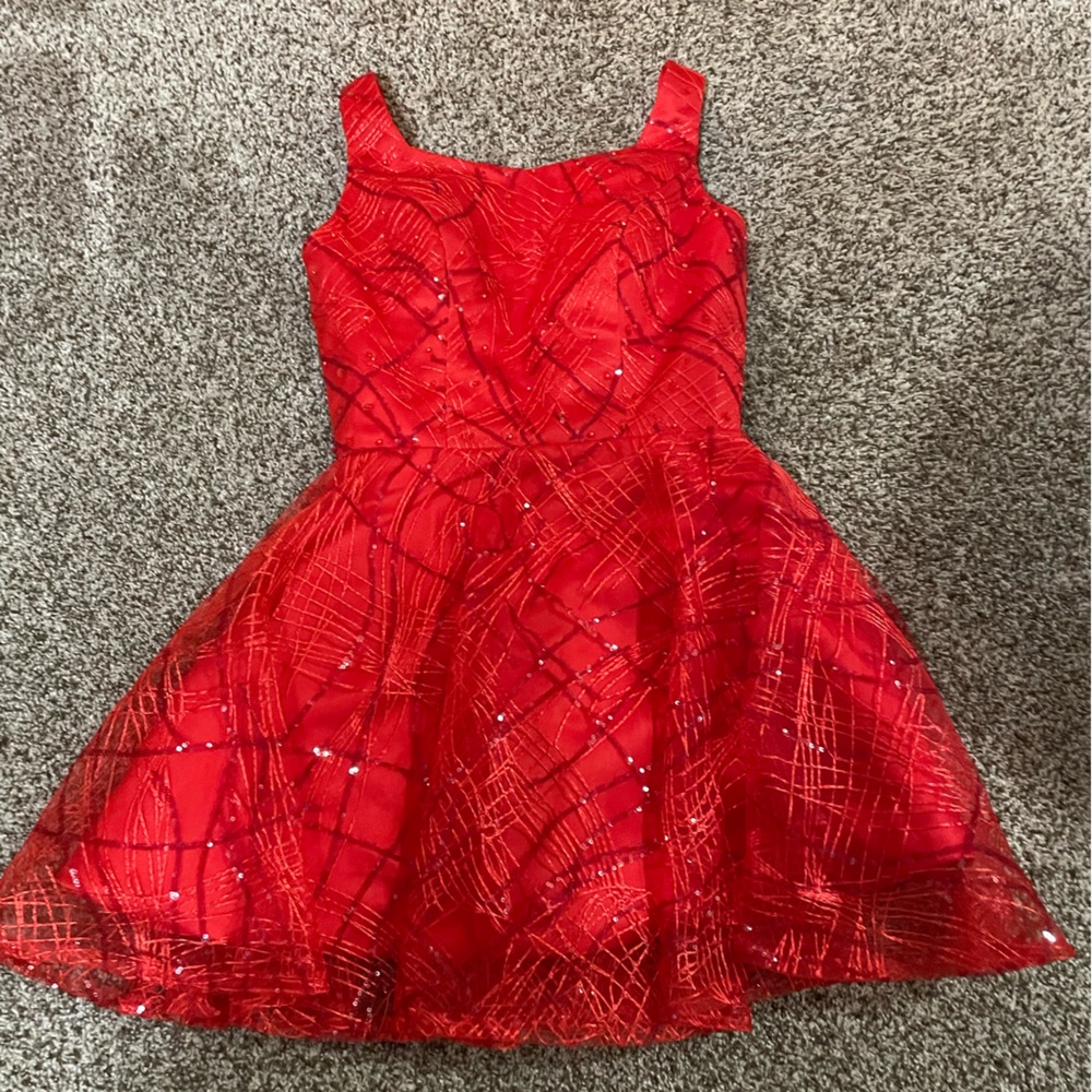 red homecoming dress